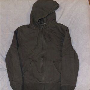 GAP Men's Charcoal Zip-Up Sweater